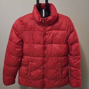 Old Navy Vibrant Red Puffer Jacket